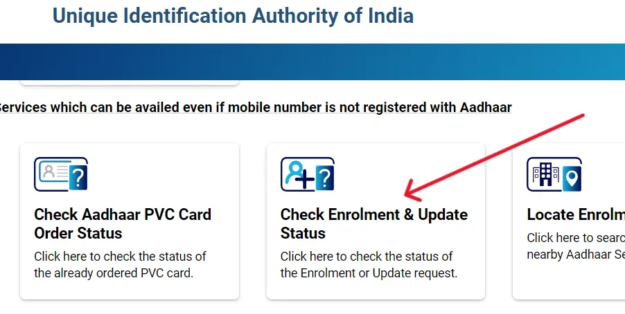 Aadhaar Card Status