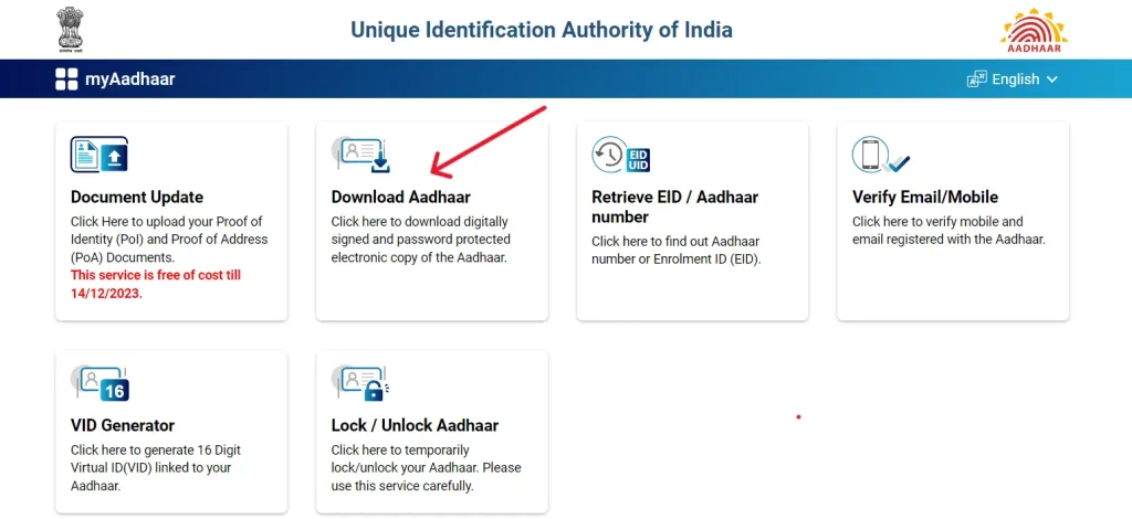 e-aadhaar card download uidai check status print